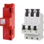 DEHN SET 3 DSH ZP B2 LSG 909657 kombinuotas žaibo srovės ir viršįtampių ribotuvų rinkinys, 1+2 tipo, 3+1 polių, TT/TN-S, 230/400 V