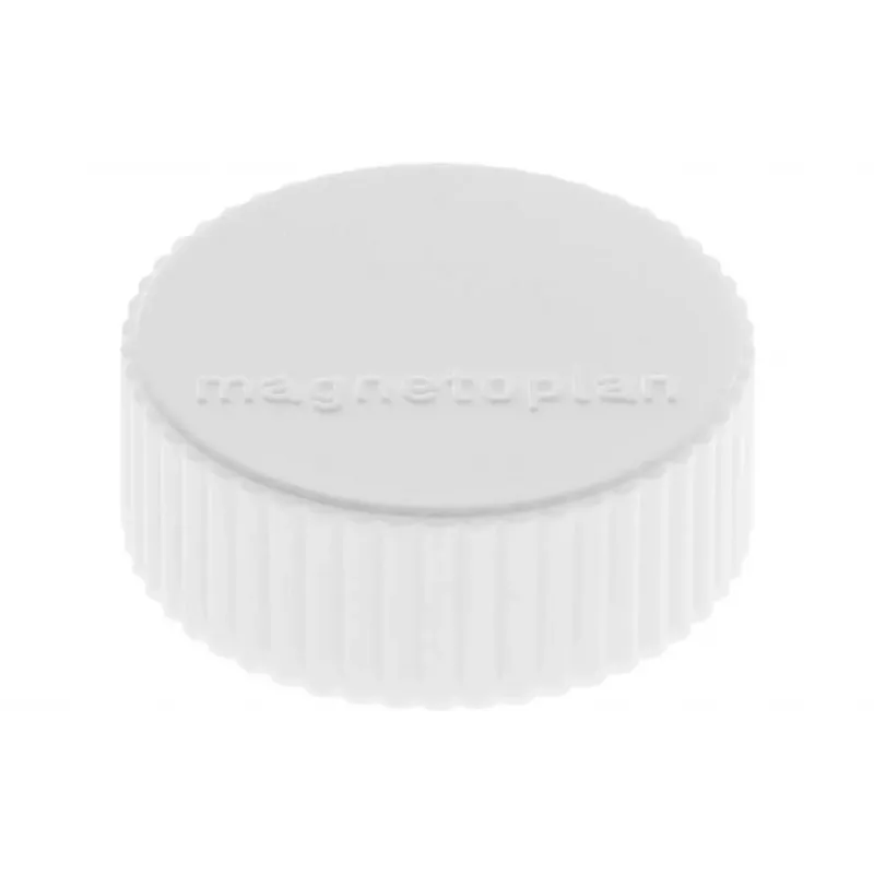 MAGNETOPLAN HOLTZ magnetoplan Discofix apvalus magnetas Magnum, baltas, pilnojo šerdies feritas, 2,0 kg laikymo jėga, 10 vnt. paketas (1660000)