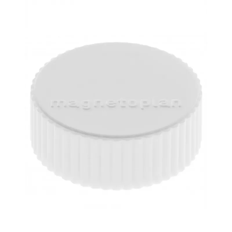 MAGNETOPLAN HOLTZ magnetoplan Discofix apvalus magnetas Magnum, baltas, pilnojo šerdies feritas, 2,0 kg laikymo jėga, 10 vnt. paketas (1660000)