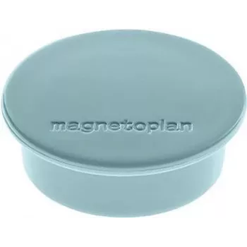 MAGNETOPLAN HOLTZ Discofix apvalus magnetas, mėlynas, pilno kerno feritas, laikymo jėga 2,2 kg, 10 vnt. paketas (1662003)