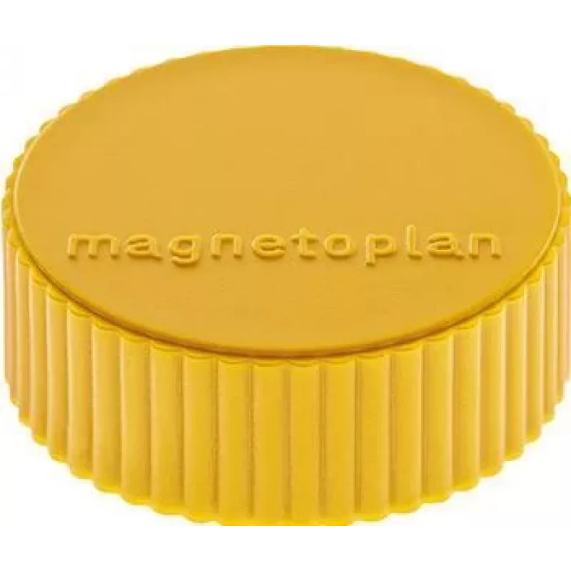 MAGNETOPLAN HOLTZ magnetoplan Discofix apvalus magnetas Magnum, geltonas, vientisas ferito branduolys, laikymo jėga: apie 2,0 kg (1660002)