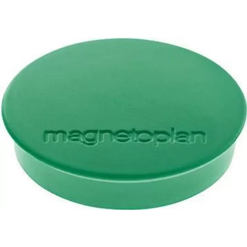 Magnetoplan Discofix apvalus magnetas Standard, žalias su vientiso branduolio feritu, laikymo jėga apie 0,7 kg (1664205)