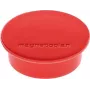 Magnetoplan Discofix apvalus magnetas, raudonos spalvos, su vientisu ferito šerdimi, laikymo jėga 2,2 kg, 1662006