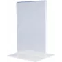 MAGNETOPLAN HOLTZ akrilinis stalinis stendas DIN A3 portretinė orientacija, skaidrus, dvipusis, 297 x 420 mm (43115)