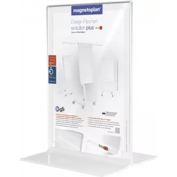 MAGNETOPLAN HOLTZ akrilinis stalinis stendas DIN A3 portretinė orientacija, skaidrus, dvipusis, 297 x 420 mm (43115)