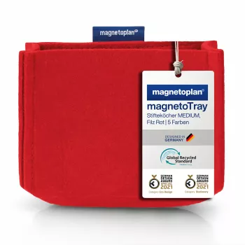 magnetoplan magnetoTray big raudonas rašiklių laikiklis 1227706