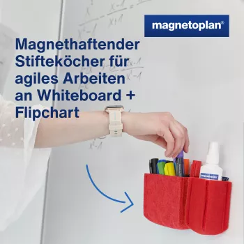 magnetoplan magnetoTray big raudonas rašiklių laikiklis 1227706