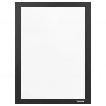 magnetoplan magnetofix informacinis rėmelis DIN A4, juodas, atidaromas, dvipusis, lipnus 1131912