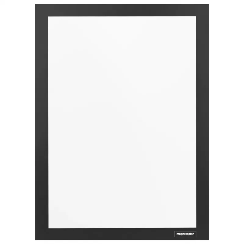 magnetoplan magnetofix informacinis rėmelis DIN A4, juodas, atidaromas, dvipusis, lipnus 1131912