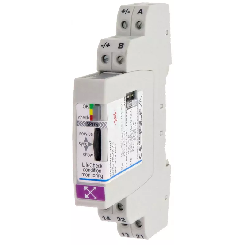 DEHN Monitoring Unit 910695 DRC MCM XT – valdymo modulis, skirtas iki 10 BXT-Abl baterijų eilių stebėjimui
