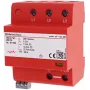 DEHN DSH B TNC 255 FM 1+2 tipo kombinuotasis viršįtampių ribotuvas TN-C sistemoms, 3 polių, 255 V AC, 25 kA (10/350 µs), nuotolinio signalizavimo kontaktas, 941306