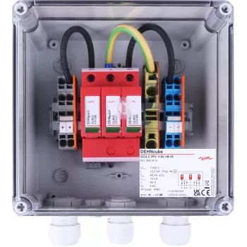 DEHN DCU 2 YPV 1100 1M 2S nuolatinės srovės sujungimo blokas PV sistemoms, 1100 V DC, 1 MPPT, 2 eilutės, IP65 900913