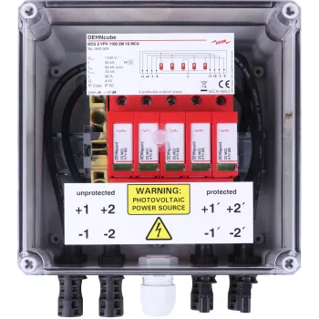 DEHN Generator Connection Box Type 2 IP65 2 MPPT po 1 stringą vienam MPPT iki 1100 V DC (900924)