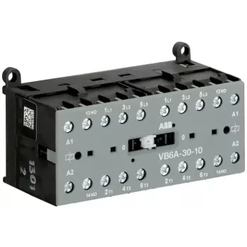 ABB Reversinys kontaktorių VB6A-30-10 220-240VAC 3-polių 1NO 9A 4kW GJL1211911R8100
