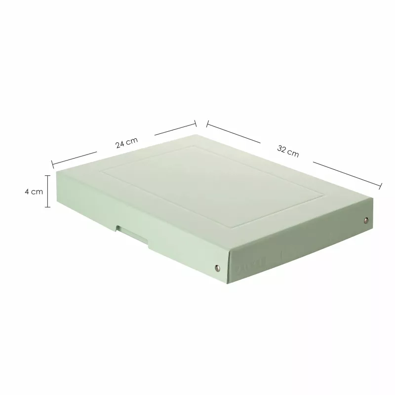 FALKEN PURE dokumentų laikymo dėžė 500 lapų, pastelinė žalia, 24,0 x 32,0 x 4,0 cm, 1 vnt. (22001904000F)