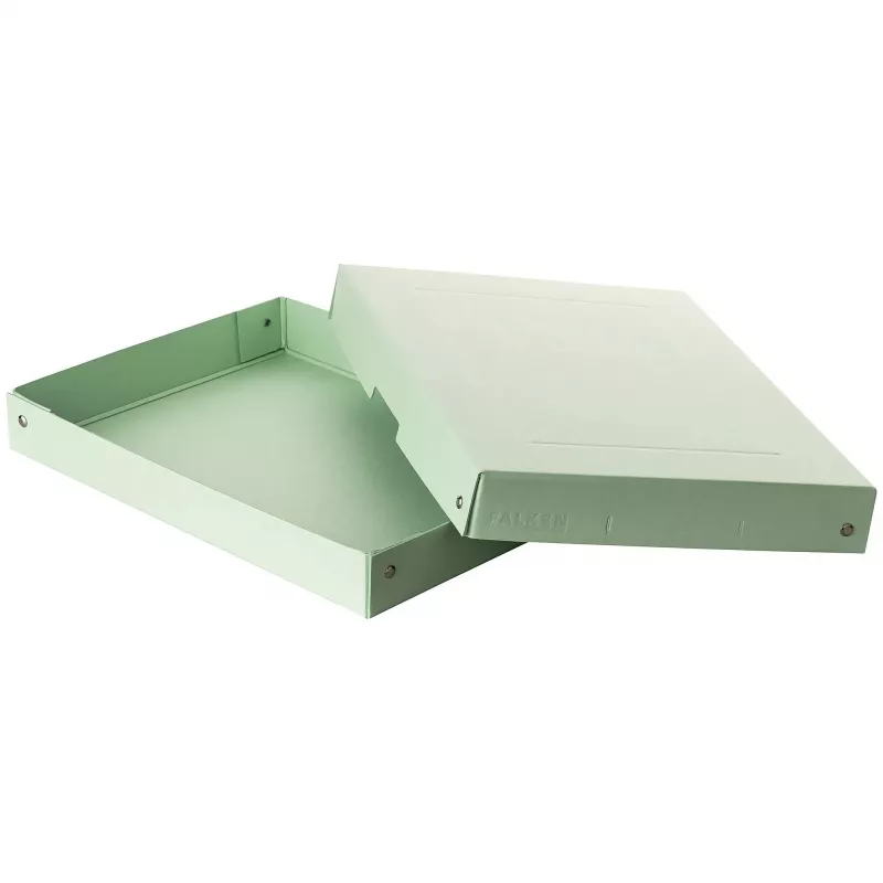 FALKEN PURE dokumentų laikymo dėžė 500 lapų, pastelinė žalia, 24,0 x 32,0 x 4,0 cm, 1 vnt. (22001904000F)