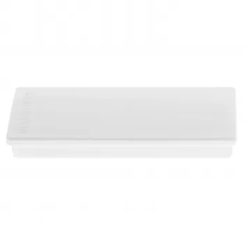 Magnetoplan 1665100 stačiakampis magnetas, vientisa ferito šerdis, laikymo jėga apie 1,3 kg, baltas