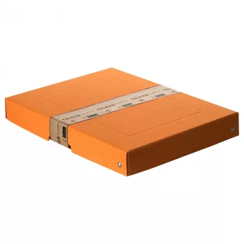 FALKEN PURE dokumentų saugojimo dėžė 500 lapų pastelinės oranžinės spalvos 24,0 x 32,0 x 4,0 cm 22001832000F
