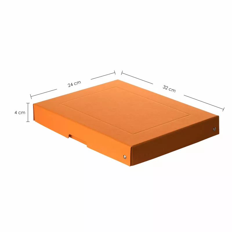 FALKEN PURE dokumentų saugojimo dėžė 500 lapų pastelinės oranžinės spalvos 24,0 x 32,0 x 4,0 cm 22001832000F