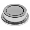 Magnetoplan Discofix forte neodimio diskinis magnetas 25 x 9 mm, 12 kg laikymo jėga, sidabrinis, 10 vienetų (16630)