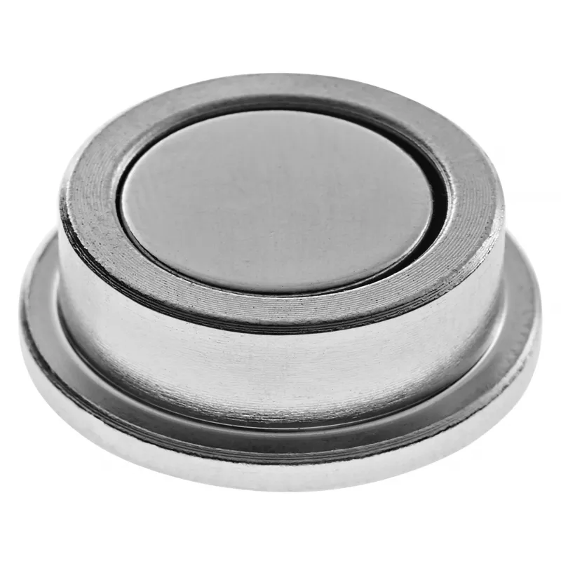 Magnetoplan Discofix forte neodimio diskinis magnetas 25 x 9 mm, 12 kg laikymo jėga, sidabrinis, 10 vienetų (16630)