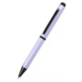 ONLINE Schreibgeräte Hexagon Stylus tušinukas, violetinės spalvos, su mėlynu rašalu ir integruotu liečiamuoju antgaliu 21033/3D