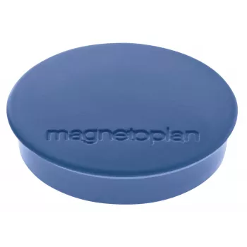 MAGNETOPLAN HOLTZ Discofix apvalus magnetas Standard, tamsiai mėlynas, pilnojo šerdies feritas, 0,7 kg laikymo jėga, 10 vienetų (1664214)