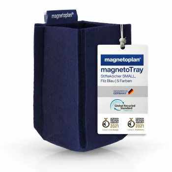 magnetoplan magnetoTray small 1227614 rašiklių laikiklis, mėlynas