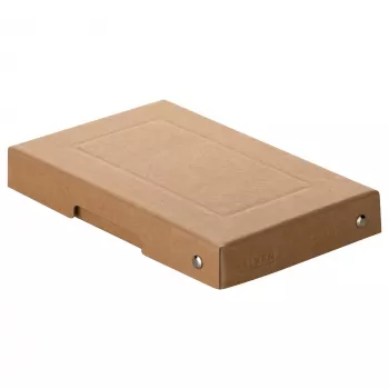 FALKEN PURE dokumentų saugojimo dėžutė 310 lapų, natūraliai rudos spalvos, 12,0 x 18,5 x 2,5 cm, 1 vnt. 22001824000F