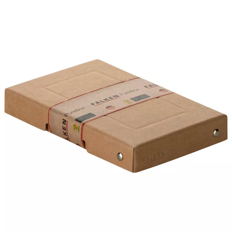 FALKEN PURE dokumentų saugojimo dėžutė 310 lapų, natūraliai rudos spalvos, 12,0 x 18,5 x 2,5 cm, 1 vnt. 22001824000F