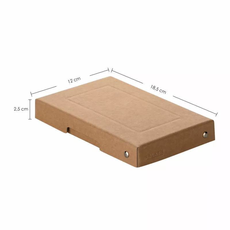 FALKEN PURE dokumentų saugojimo dėžutė 310 lapų, natūraliai rudos spalvos, 12,0 x 18,5 x 2,5 cm, 1 vnt. 22001824000F