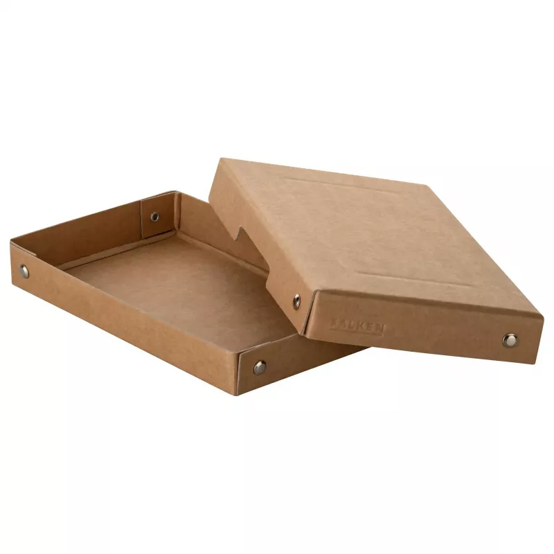 FALKEN PURE dokumentų saugojimo dėžutė 310 lapų, natūraliai rudos spalvos, 12,0 x 18,5 x 2,5 cm, 1 vnt. 22001824000F