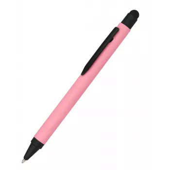 ONLINE SCHREIBGERÄTE ALU Stylus tušinukas su stiliumi, rožinis, mėlynas rašalas, 1 vnt. (32121/3D)