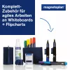 MAGNETOPLAN HOLTZ Whiteboard Essentials rinkinys, mėlynas – trintukas ir magnetinė lentynėlė (1230914)