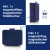 MAGNETOPLAN HOLTZ Whiteboard Essentials rinkinys, mėlynas – trintukas ir magnetinė lentynėlė (1230914)