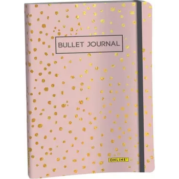 ONLINE Bullet Journal Spotlights Rose A5 taškinis tinklelis minkštu viršeliu margaspalvis 70042