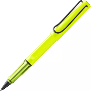 LAMY Safari tušinukas su voleliu Neon Yellow, mėlyni rašalai (1241857)
