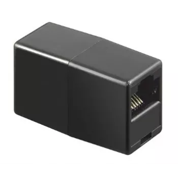 GoodConnections Alcasa MOD8-GC ekranuotas RJ45 sujungiklis, Cat.6, moteriškas-moteriškas, juodas