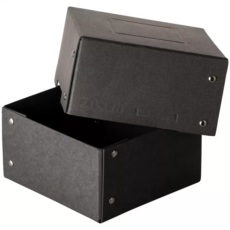 FALKEN PURE 150x150mm dokumentų dėžutė 1050 lapų, juoda, 16,0 x 16,0 x 8,5 cm, 1 vnt. (22001744000F)