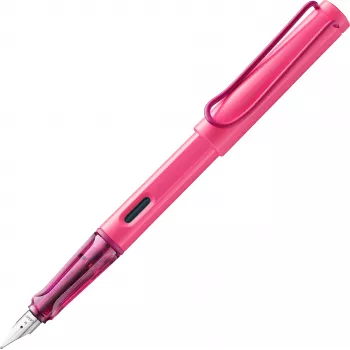 LAMY Safari plunksnakočio rašiklis Neon Pink su vidutinio storio (M) plunksna - 1241892