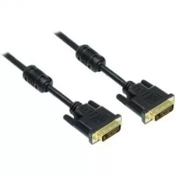 Good Connections DVI-D Dual Link kabelis 24+1 vyriškas-vyriškas, auksuoti kontaktai, ferito šerdis, juodas, 1,8 m (4310-DG2)