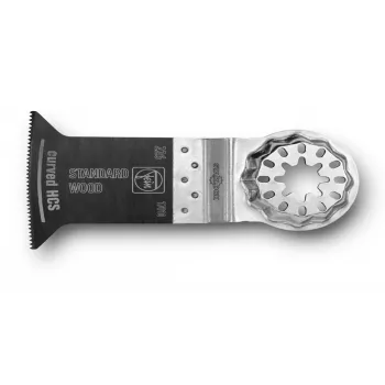 FEIN E-Cut Standard lenktas pjūklo geležtė medienai, gipso kartonui ir plastikui, 50 mm, Starlock, 3 vnt. paketas 63502226220