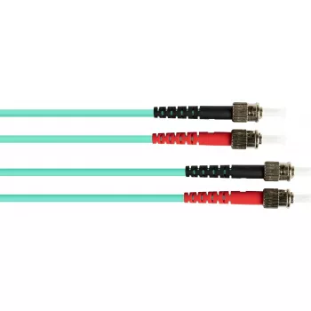 GoodConnections OM3 dvigubas daugiamodis optinis pataisos kabelis ST/ST 15m Aqua LSZH LW-815ST3