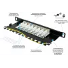 GoodConnections Alcasa GC-N0130 Cat6a ekranuotas RJ45 Keystone modulis - 10GbE, 22-26 AWG, juodas