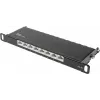 GoodConnections Alcasa GC-N0130 Cat6a ekranuotas RJ45 Keystone modulis - 10GbE, 22-26 AWG, juodas