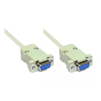 GoodConnections RS-232 serijinis kabelis DB9 moteriškas į DB9 moterišką 1:1, 1,8 m 4609-FF2