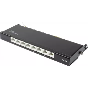 GoodConnections Alcasa GC-N0118 Cat.6a ekranuotas Keystone modulis, be įrankių, RJ45, 10G, juodas