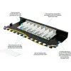 GoodConnections Alcasa GC-N0118 Cat.6a ekranuotas Keystone modulis, be įrankių, RJ45, 10G, juodas