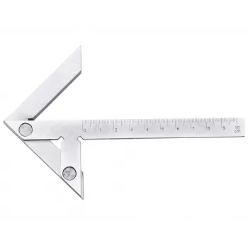 Donau Elektronik MLZW90 90° centravimo kampainis iš aliuminio lydinio, skirta medienos ir metalo apdirbimui, 100 mm talpa