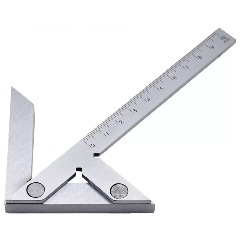 Donau Elektronik MLZW90 90° centravimo kampainis iš aliuminio lydinio, skirta medienos ir metalo apdirbimui, 100 mm talpa